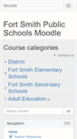 Mobile Screenshot of moodle.fortsmithschools.org