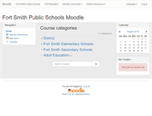 Tablet Screenshot of moodle.fortsmithschools.org
